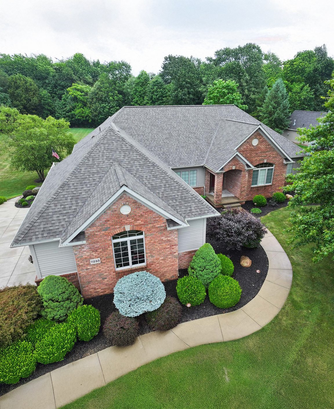 J&J Roofing crew installing a new roof in Northeast Ohio